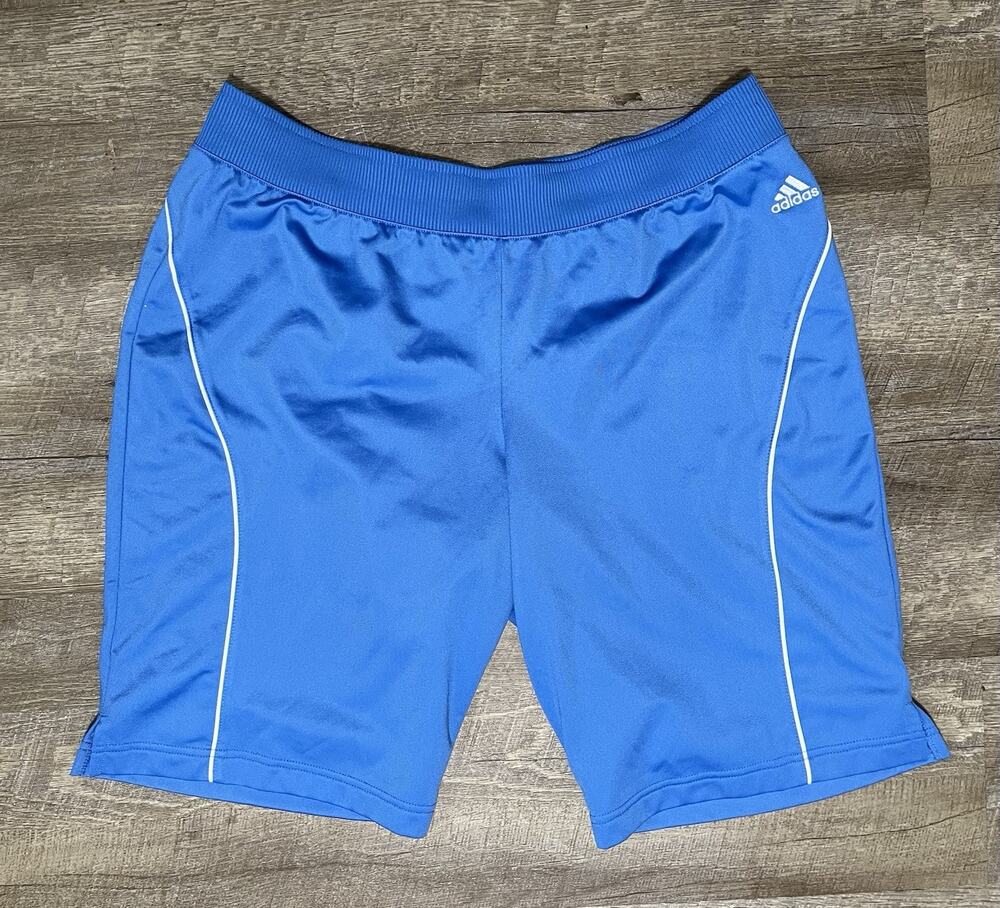 Y2K Adidas Men’s Shiny Dazzle Basketball Shorts Silky Size XL No Pockets 2008
